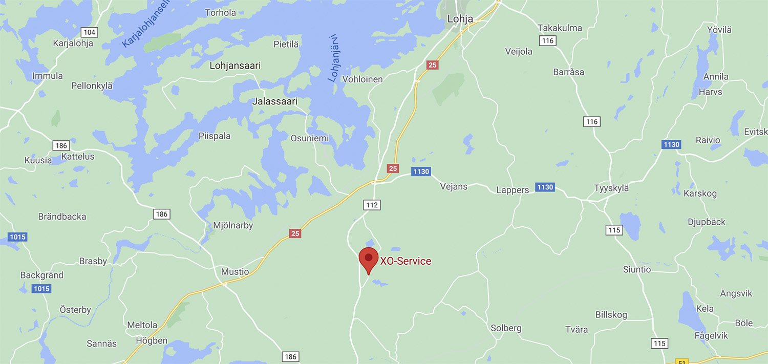 * XO-Service * V&auml;h&auml;teutarintie 350 * 08700 LOHJA *